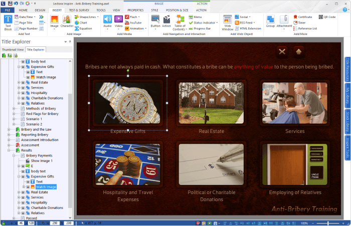 Logiciel e-learning Lectora Logiciel e-learning Lectora
